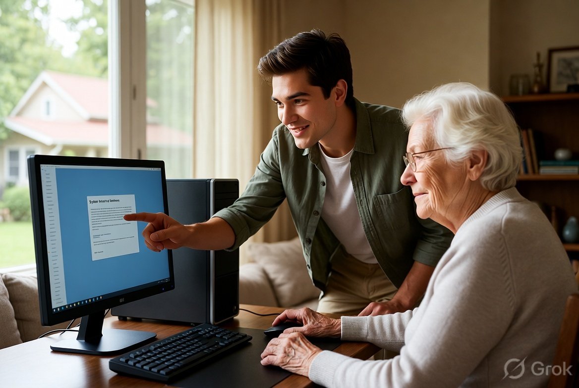 Customer support visual for email password reset help